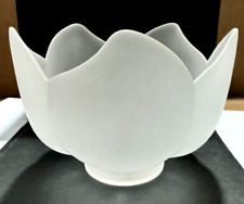 (6 PCS) PARALUME IN VETRO SATINATO, H 75 mm, FORO 30 mm, PER LAMPADARI