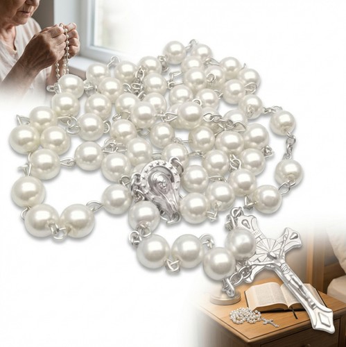 Rosario perle bianco - perle,