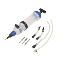 Pompa Aspirazione Olio Motore Manuale 1.5L Siringa Estrattore Liquidi Adattatori