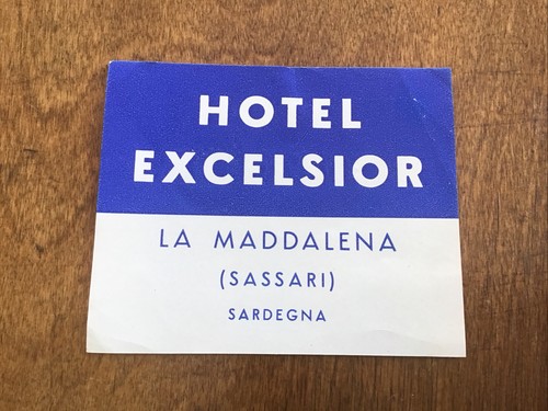 Etichetta per valigia vintage