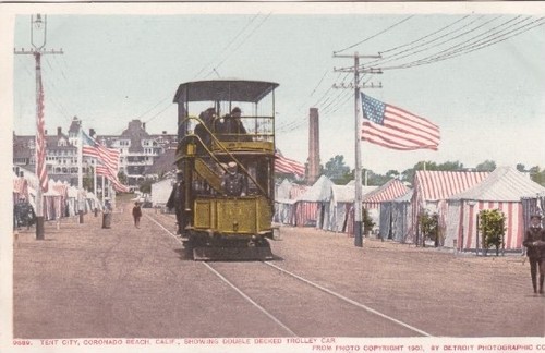 Double decked trolley car tent - decked, car-tent