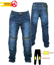 Uomo Jeans da moto Denim