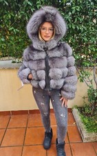 Bomber giacca pelliccia volpe - bomber,