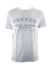 Dekker T Shirt Da Uomo Bianca