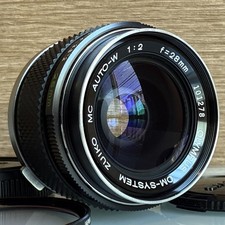 [N Mint++] OLYMPUS OM SYSTEM ZUIKO Auto-W 28mm F2 grandangolare GIAPPONE