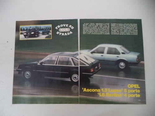 Prova quattroruote 1981 opel - prova,