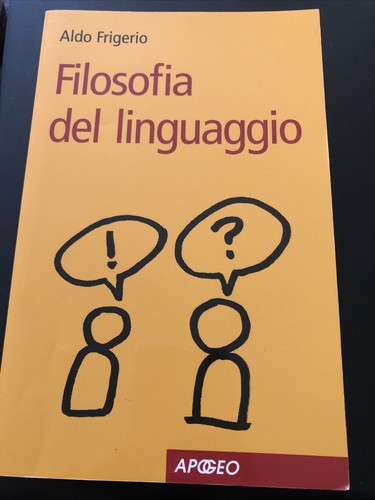Filosofia del linguaggio - ,