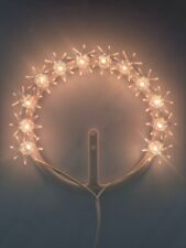 CORONCINA LUMINOSA ELETTRICA STELLARIO VOTIVO  DIAMETRO 12 LUCE BIANCA