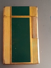 accendino Dupont linea Gatsby lacca verde placcato oro 18 kt