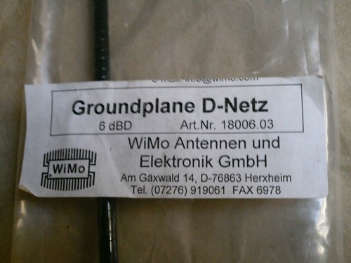 Antenna rete groundplane - antenna, d