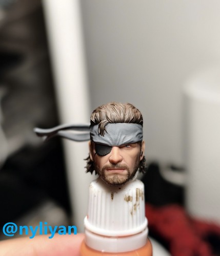 Modellino scultura testa uomo