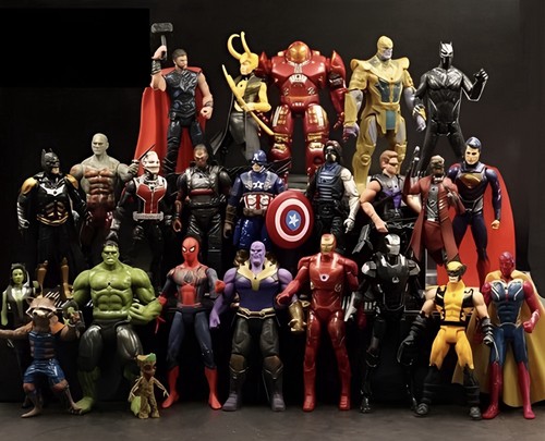 Lotto action figure - marvel, dc