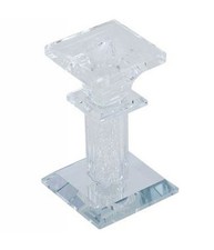 Porta Candela Vetro Diamanti