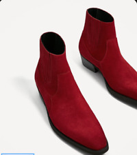 Stivaletti Chelsea rossi fatti