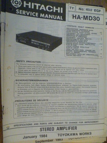 Amplificatore stereo hitachi - amplificatore,