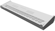 Miniature Keyboard 1:24 Scale