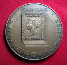 Medaglia per il 150° Anniversario del primo Francobollo Penny Black 1990