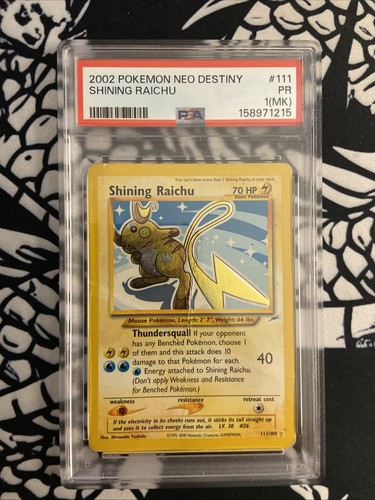 Shining raichu psa - shining, 1