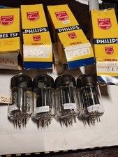 4 tubes EL 503-RTC -PHILIPS BLACKS PLATES  -RING  RING  GETTER -95-100%