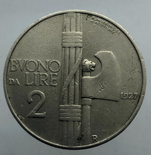 RARO BUONO DA 2 LIRE 1927