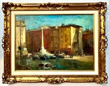 Franco Mazzucchetti ( 1935-1996) City (Milano) Olio su tela 70×50 