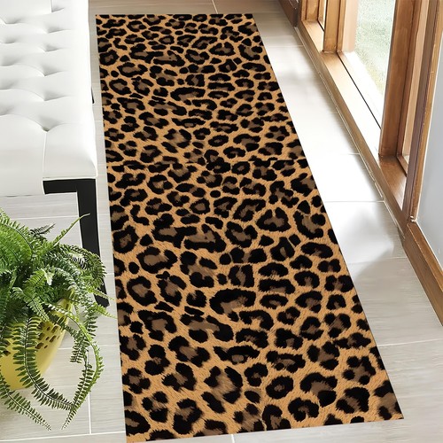 Tappeto runner leopardato