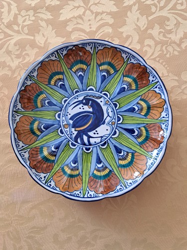 Piatto maiolica faenza vintage - maiolica,
