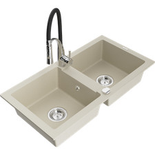 Lavello in granito a 2 camere