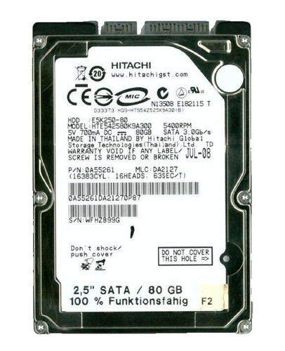 Hitachi pollici 5400 sata - 2,5,