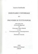 Strafforello - Dizionario Universale dei Proverbi di tutti i Popoli 1994 Genova 