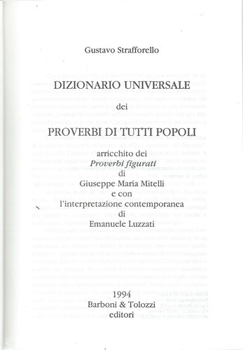 Strafforello dizionario - -,