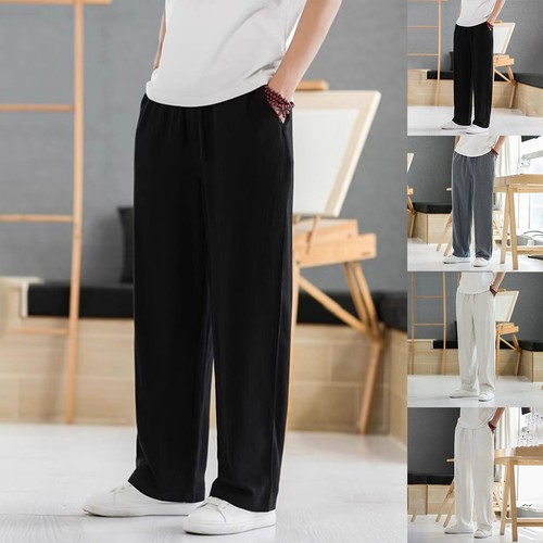 Pantaloni uomo gamba larga