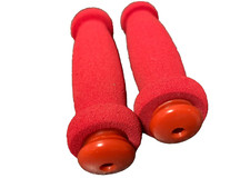 Coppia Manopole Manubrio Rosso