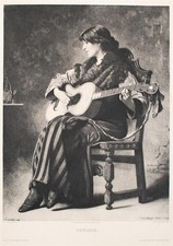 Ritratto di donna chitarra