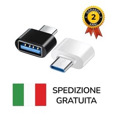2 Pezzi ADATTATORE DA USB-C A