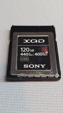 Sony G Series 120GB XQD Scheda di Memoria, 400MB/s Velocità di Scrittura, 440MB/s Read-Fair