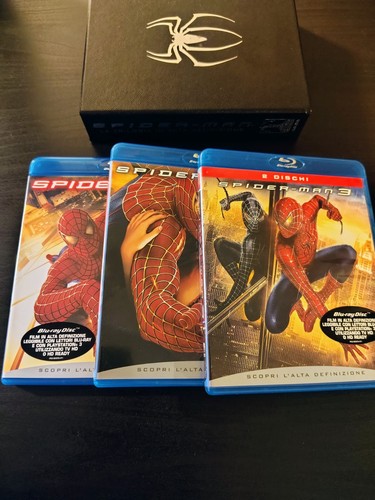 Spider man cofanetto blu ray - spider-man, (cofanetto