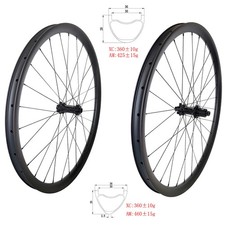 Ruote mountain bike 29er 36mm/38mm larghe senza gancio 28mm profondità carbonio 36T 110 148mm