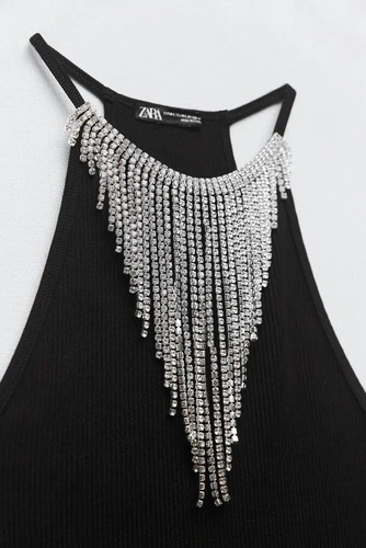 Zara top reggicalze - top, gioiello