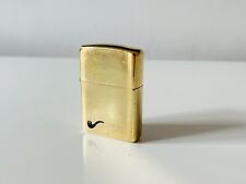 ZIPPO accendino per pipa - ORIGINALE Ottone Anticato SOLID BRASS lighter