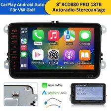 8 pollici per VW Golf Tiguan RCD330 2 880 PRO Carplay Android autoradio stereo