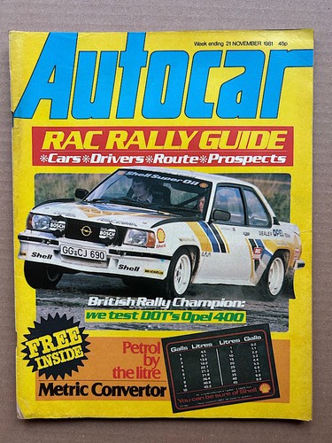 Opel ascona 400 autocar - ascona,