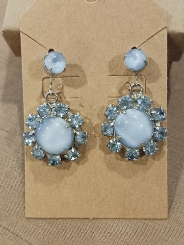 Orecchini vintage blu moonglow