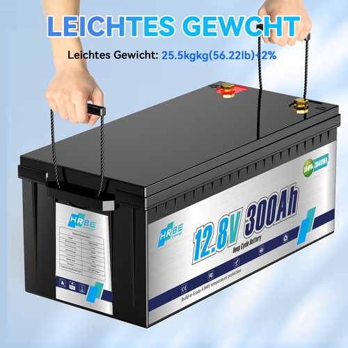 Batteria litio 12v 300ah - 12v,