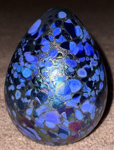 Borowski glass egg iridescent - borowski,