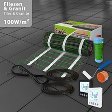 Riscaldamento a Pavimento Elettrico 100W Piastrella Bagno Set