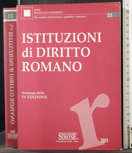 Istituzioni diritto romano - istituzioni,