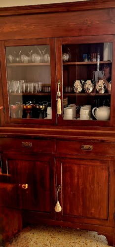 Antica meta del 800 credenza - antica,