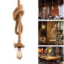 Pendente corda E27 lampada