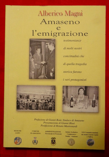 Amaseno emigrazione libro - amaseno,